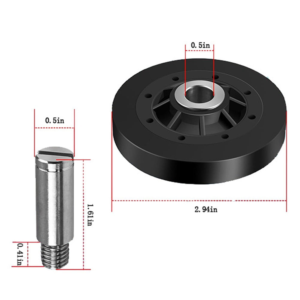 KDJ RB170002 Clothes Dryer Dryer Tumble Kit Replacement Dryer Drum Support Roller - for Home Decor