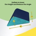 thumbnail image 2 of Leg Elevation Pillow by Recovery Wedge, Inflatable Wedge Pillow for Sleeping and Post-Surgical Recovery, Improve Circulation and Reduce Swelling, Speed Injury Recovery. (Medium Triangle), 2 of 2