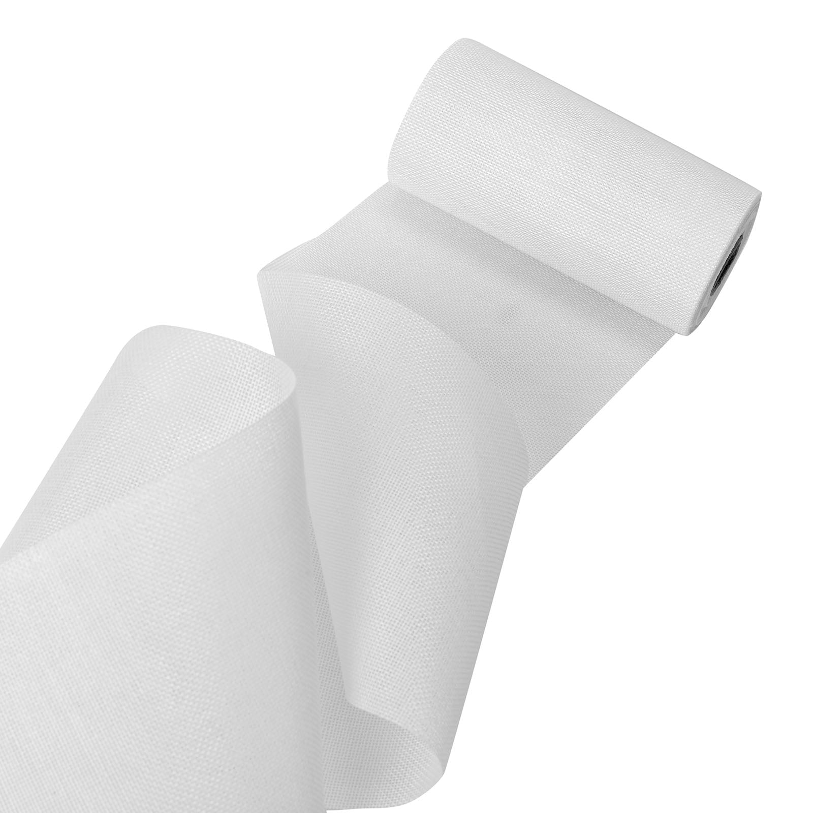 Efavormart 6"x 10 Yards White Polyester Burlap Fabric, Burlap Rolls