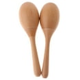 thumbnail image 2 of Pair Of Wooden Maracas Sand Hammer Percussion Instrument, Musical Toy For Kid Children Party And Games, 2 of 6