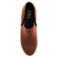 thumbnail image 4 of FSJ Women Casual Round Toe Hidden Wedge Heel Sneakers Side V Cut Design Shoes Size 5 Brown, 4 of 5