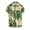 Green, variant on Chiccall Mens Plus Size Hawaiian Shirts Summer Floral Printed Short Sleeve Button Down Tropical Holiday Beach Shirts