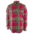 thumbnail image 4 of Men's Military Ranger Ikat Roll-tab Long Sleeve Shirt (Small, Magenta/Green), 4 of 5