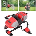 thumbnail image 4 of Dog Saddle Bag, Wide Reflective Strip  Mesh Breathable Hound Dog Saddle Backpack  For Small Dogs For Medium Dogs For Large Dogs Red,Black, 4 of 8