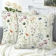thumbnail image 4 of Throw Pillow Covers Spring Summer Floral Pillow Covers 16x16 Inch Set of 2 Watercolor Flowers Throw Pillows Decorative Pillow Cases Cushion Covers for Bedroom Livingroom Sofa Farm House, 4 of 6