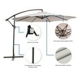 thumbnail image 4 of Blue Wave Captiva 10-ft Octagonal Cantilever Umbrella - Champagne- Breez-Tex Canopy, 4 of 5