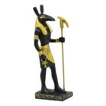Ebros Egyptian Classical Deities Miniature Figurine Gods Of Egypt Dollhouse Miniature Statue Legends Of Ancient Egypt Educational Sculpture Collectible (Seth God Of Chaos)