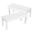 thumbnail image 4 of 2pcs Doll House Bench Miniature Bench Mini Park Garden Patio Unpainted Armrest Bench, 4 of 8