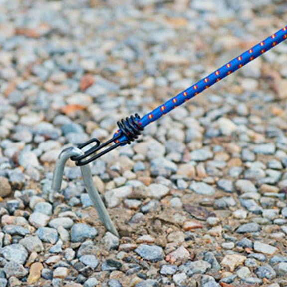 FRCOLOR 6 Pcs Tent Rope Heavy Duty Bungee Cord Straps Bundy with Hooks