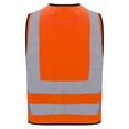 thumbnail image 6 of Alvivi Children Safety Vest Visibility Personalized Vest Volunteer Cycling Skiing Riding Waistcoat with Reflective Strip A Orange 10-12, 6 of 7