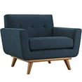 thumbnail image 3 of Modway Engage Fauteuil d'Appoint Rembourré en Tissu de Style Mi-Siècle Moderne avec Ottoman, Couleur Azur, 3 of 6