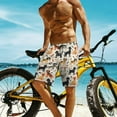 thumbnail image 4 of NICKSUN Men's Swim Trunks, Cute Print Quick Dry Summer Board Beach Shorts with Mesh Lining and Pockets, 4 of 6