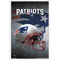 NFL New England Patriots - Helmet 16 Wall Poster, 22.375" x 34", Framed