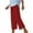 Wine, variant on Simua Capri Pants for Women High Waist Stretch Womens Split Button Cropped Pants for Summer with Pockets Sky Blue XL