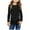 Black, variant on Girls Casual Tunic Tops Knot Front Long Sleeve Loose Soft Blouse T-Shirt Size 4-13,Hot Pink,8-9 Years
