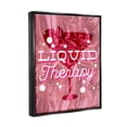 thumbnail image 3 of Stupell Industries Liquid Therapy Bold Pink Cocktail Food & Beverage Painting Black Floater Framed Art Print Wall Art, 3 of 6