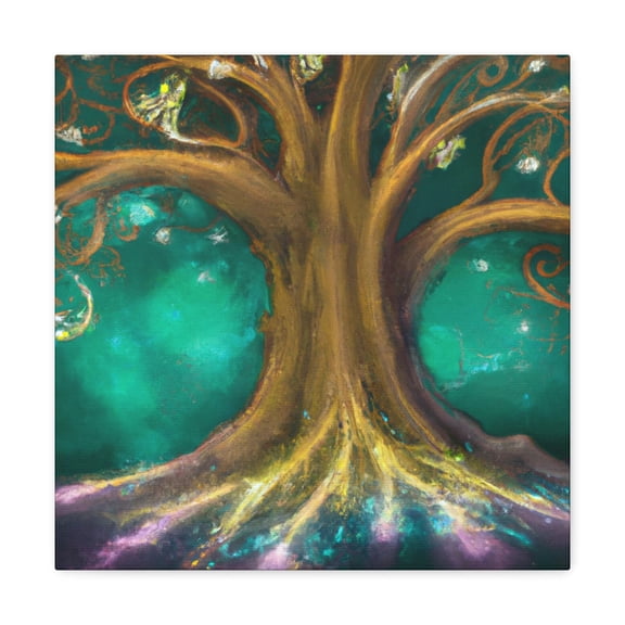 Elm in Steampunk Time - Canvas