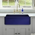 thumbnail image 2 of Whitehaus Collection WHQ330-BLUE Quatro Alcove Sinks Sapphire Blue, 2 of 6