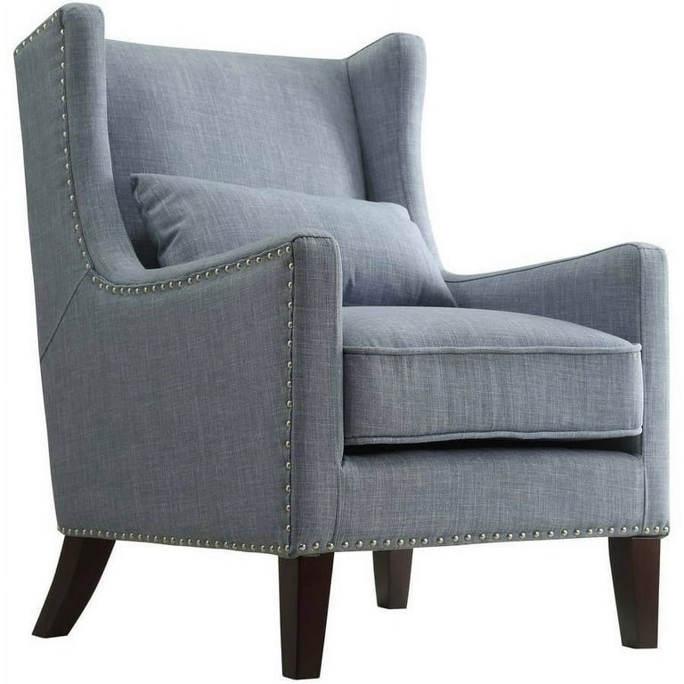 Accent chair with matching outlet throw pillows