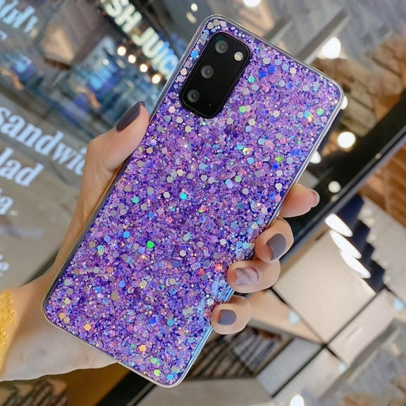 For Samsung Galaxy A72 4G / 5G Glitter Sequins Epoxy TPU Phone Case
