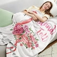 thumbnail image 3 of Flamingo Gifts for Women Fuzzy Blanket, Plush Blanket, Fluffy Blanket, Bed Throw Blanket Gifts for Girls Cozy Gifts for Men, Kids Blanket, Bedroom Decor 40x50 Inch, 3 of 8