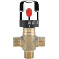 thumbnail image 1 of Hot And Cold Water Mixing Valve Solid Brass Thermostatic Mixing Faucet Fixed Temperature Faucet For Washbasin, 1 of 4