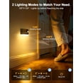 thumbnail image 3 of Motion Sensor Night Light Indoor Rechargeable, Stair Lights for Step, Hallway, Toilet, Magnetic Stick-On Wall Lights, 3 Modes & 3 Color Temperatures, 3 of 4