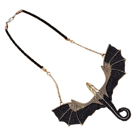 Raindrops 1Set Dragon Pendant Necklace with Leather for Men and Women Gothic Style for  Celebration