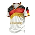 thumbnail image 2 of Zimjoy Germany Soccer Men's Shirts Crewneck Short Sleeve 2026 Country Team Tee Shirts Fan International Football Shirt Retro Streetwear Top Red L, 2 of 5