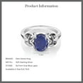 thumbnail image 5 of Gem Stone King 2.00 Ct Oval Blue Lapis 925 Sterling Silver Ring, 5 of 5