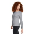 thumbnail image 3 of Hanes Women's Long Sleeve Cotton T-Shirt, Sizes XS-5X, 3 of 6