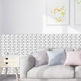 thumbnail image 3 of 10PCS 3D Brick Wall Stickers, PE Foam Self-Adhesive Wallpaper Removable and Waterproof Art Wall Tiles for Bedroom Living Room Background TV Decor,11.8*11.8 Inches, 3 of 5