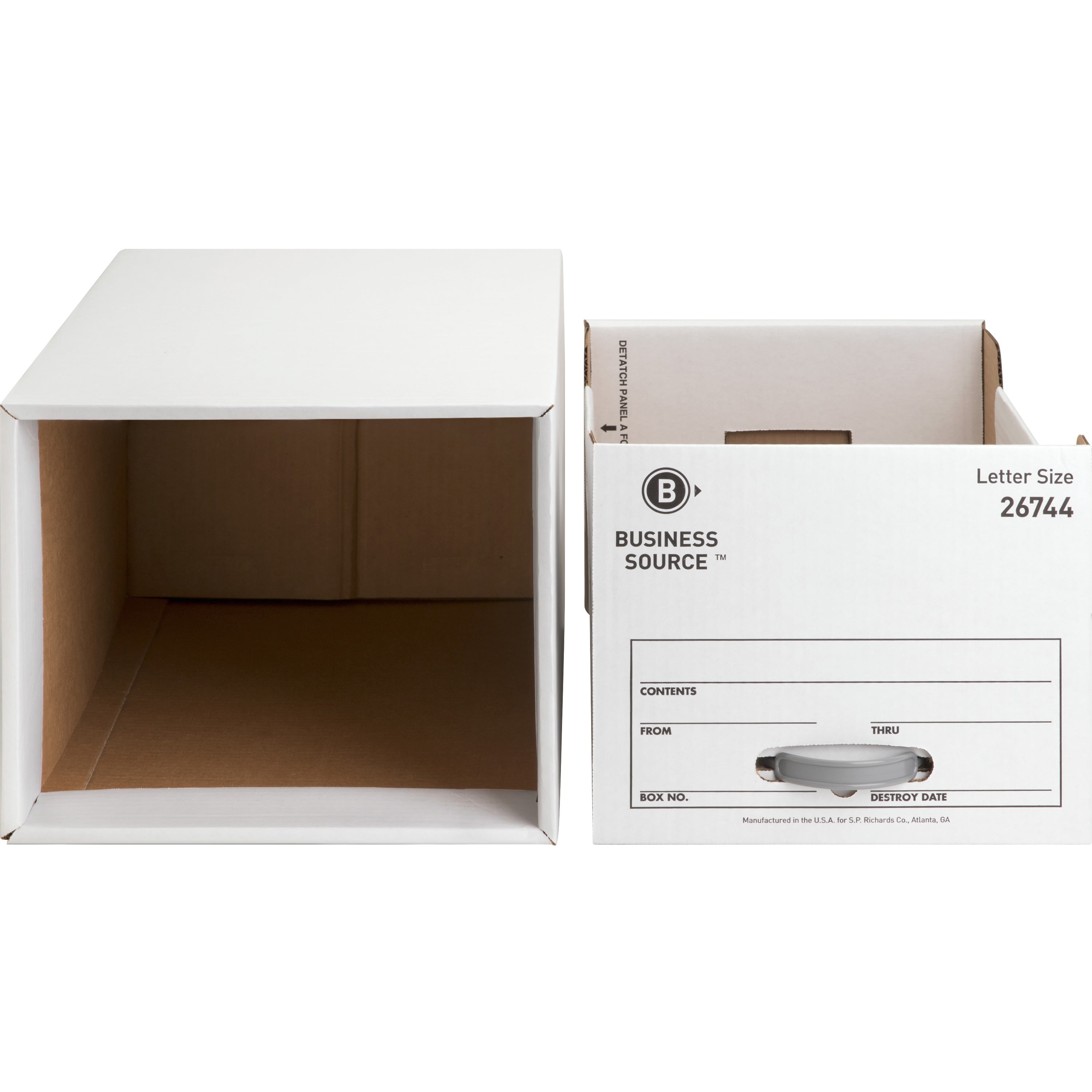 Business Source Stackable File Drawer - Internal Dimensions: 12.25 in W X 23.50 in D X 10.25 in H, External Dimensions: 14 in, White