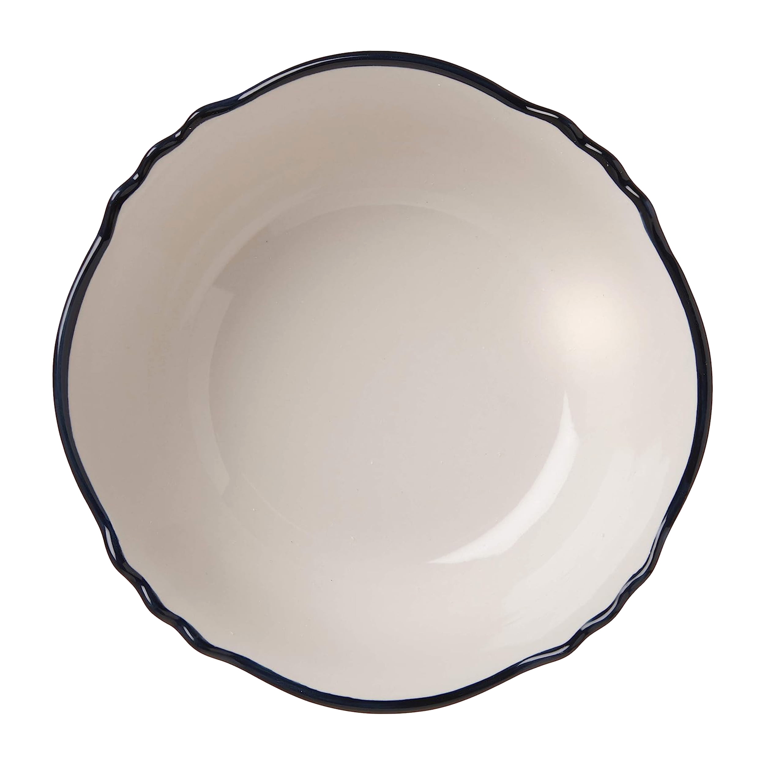 Gibson Elite Luxenbourg 2 Piece Floral Hand Painted Round Stoneware Bowl Set