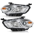 thumbnail image 1 of For 2013-2016 Dodge Dart Chrome Housing Clear Lens Headlights Factory Style 2PCS, 1 of 6