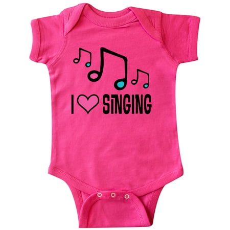 

Inktastic Choir Singer Music I Love Singing Gift Baby Girl Bodysuit