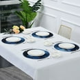 thumbnail image 4 of WOBOGO Navy Blue Gilt Marble Round Placemats Set of 6 Heat Resistant Washable Kitchen Table Decorations 15.4in, 4 of 7