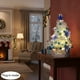 thumbnail image 4 of xihome Árbol de Navidad artificial azul de 152 cm con luces y adornos, decoracin navideña de mesa para interiores, fiestas, ventanas o pasillos., 4 of 8