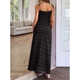 thumbnail image 4 of Mawalde Women'S Vacation Casual Style Sling Seaside Long Skirt Going Out Set 2 Piece Outfits Black L, 4 of 5