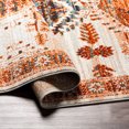 thumbnail image 4 of Tevazu Orange 5'3" x 7' Traditional Rectangle Area Rug, 4 of 6