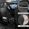 thumbnail image 3 of DIKSOAKR 2 Front Car Seat Covers Fit for Nissan Rogue Sport 2017-2021 Faux Leather Seat Cushion with Airbag Compatible Automotive Interior Accessories (Black), 3 of 7