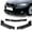 Carbon Look, variant on For 2009-2011 BMW E90 Sedan 3-Series Matt Black Front Bumper Body Kit Lip 3pcs