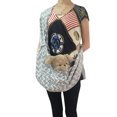 thumbnail image 1 of Bolsa de viaje para mascotas liwang Sling Correa ajustable Manos libres para mujeres niñas Blanco gris, 1 of 5