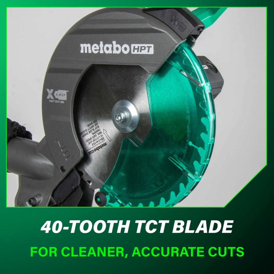 Metabo HPT 10-In Single Bevel Compound Miter Saw, C10FCG2