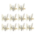 thumbnail image 1 of 10 pinzas para el pelo con forma de mariposa movibles 4D, 1 of 1