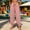 Pink plus size palazzo pants with pockets a1, variant on Women Plus Size Harem Pants Elastic Waist Trousers with Pockets Casual Loose Long Palazzo Pants Travel Lounge Work Fall Fashion Outfits, Yellow 2XL