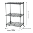 thumbnail image 5 of TidBay Detachable Storage Rack Corrosion Resistant 3 Tiers Strong Load-bearing Kitchen Bathroom Standing Storage Shelf Units Adjustable Book Spice Shelves, 5 of 8