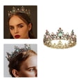 thumbnail image 4 of Minnieouse Vintage barroco nupcial novia cristal reina rey boda accesorios de joyería para el cabello mujeres desfile tocado de Ropa, zapatos y accesorios Miscelánea Minnieouse AP004859-00, 4 of 6