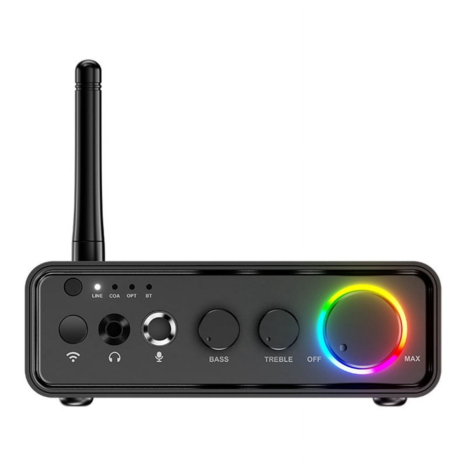 Buy Home Audio Stereo Receiver & Amplifier, 300Wx2 Max, Dual Channel, Bookshelf Speakers AMP Bluetooth 5 0 Amplifier W Fm Radio Karaoke W Usb Sd Rca Mic Fm In W Remote Control For Garage Bar Party