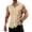Khaki, variant on Sleeveless Shirts for Men Summer Casual Solid Color Tank Tops with Pockets Stretch Beach Vacation Lounge Button Down Tops Light Green 2XL